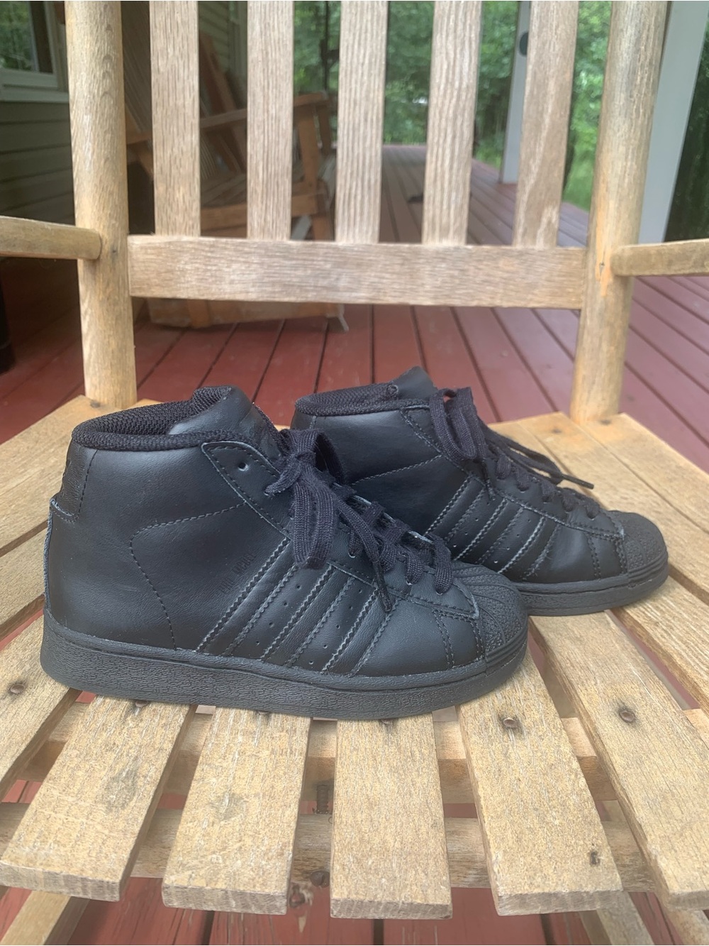 Kids Adidas Pro Model High Top Sneakers
